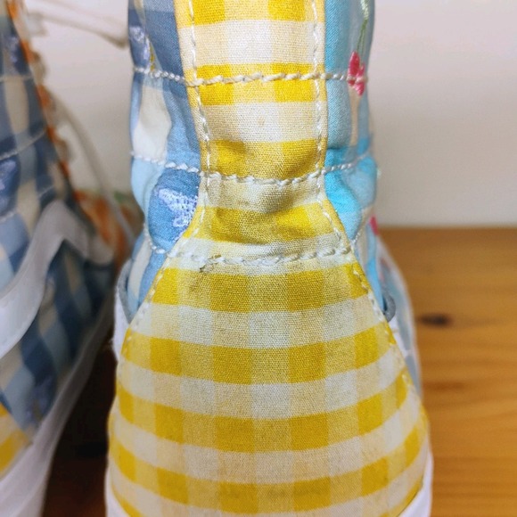 Vans Sk8-Hi Tapered Gingham Block Sneakers‎ Women's Size 9 Men's Size 7.5 - Picture 7 of 12